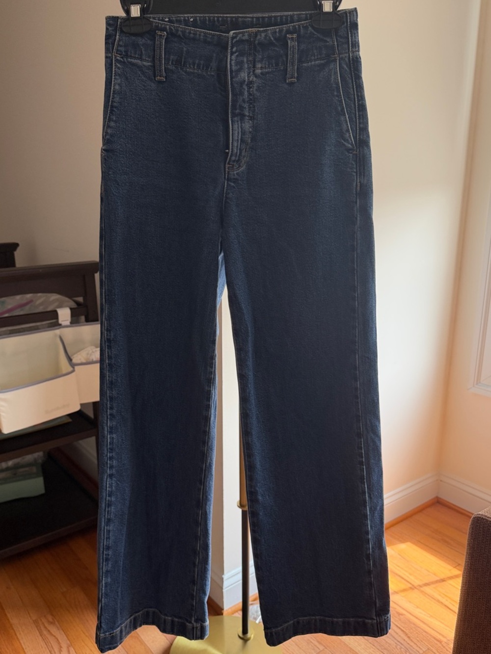 Blue Wide-Leg Jeans